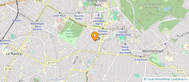 localisation de l'entreprise LEGRAND à CLICHY-SOUS-BOIS
