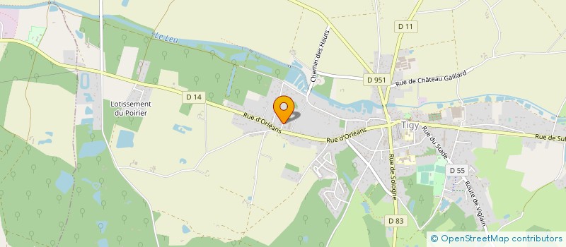 localisation de l'entreprise LEGRAND AGENCEMENT à OLIVET
