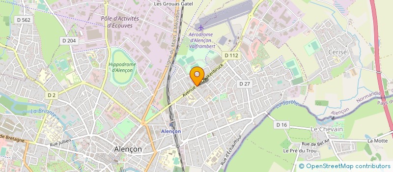localisation de l'entreprise LEGRAND AUTOMOBILES SA à ALENCON