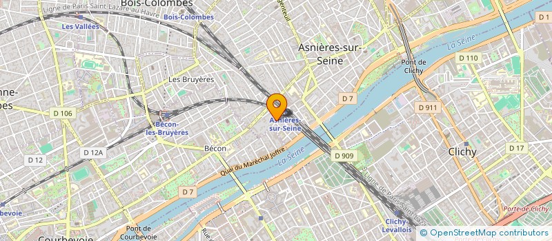 localisation de l'entreprise LEGRAND BENJAMIN PROSPECTION  ASNIERES-SUR-SEINE
