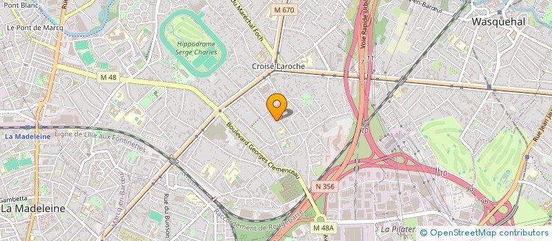 localisation de l'entreprise LEGRAND COMPTABILITE CONSEIL à MARCQ-EN-BARŒUL