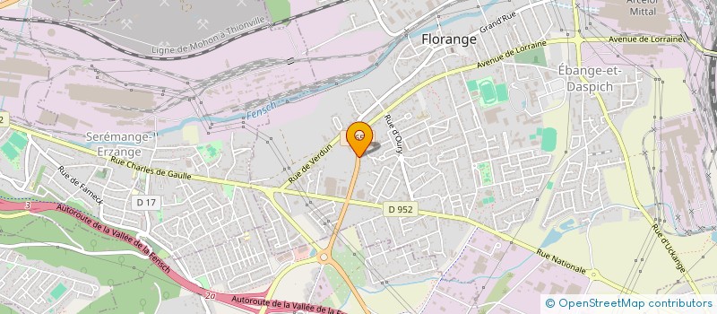 localisation de l'entreprise LEGRAND CONSTRUCTION  FLORANGE