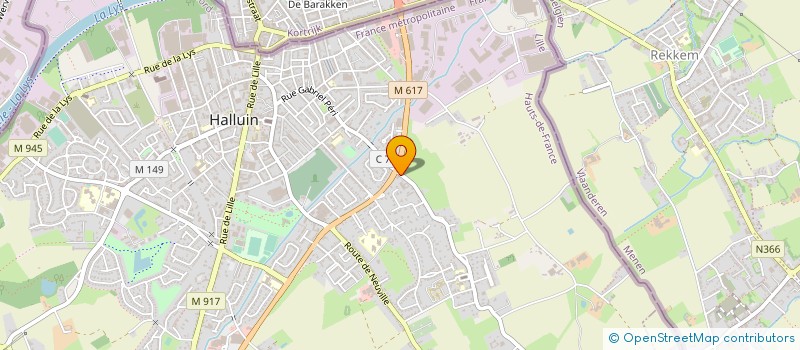 localisation de l'entreprise LEGRAND CONTROLE  HALLUIN