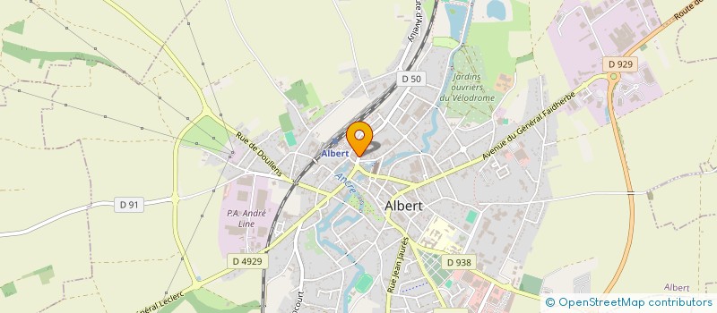 localisation de l'entreprise LEGRAND CT à ALBERT