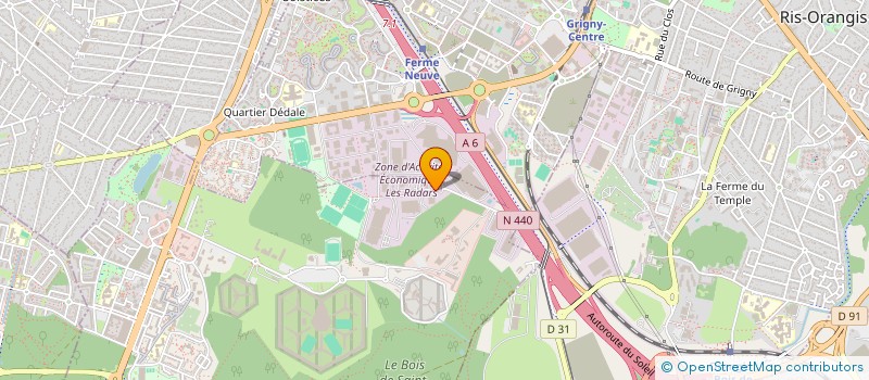 localisation de l'entreprise LEGRAND CUB à FLEURY-MEROGIS