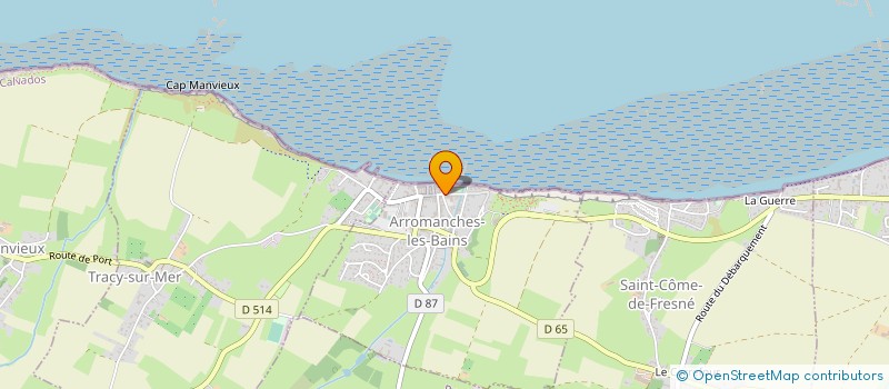localisation de l'entreprise LEGRAND ENTREPRISES à ARROMANCHES-LES-BAINS