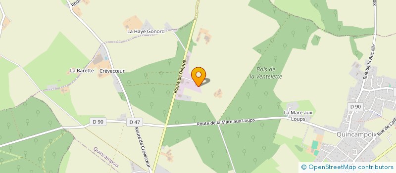 localisation de l'entreprise LEGRAND ENVIRONNEMENT  QUINCAMPOIX