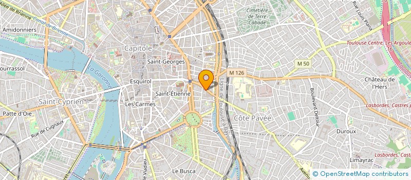 localisation de l'entreprise LEGRAND ET GARITAT ASSOCIES à TOULOUSE