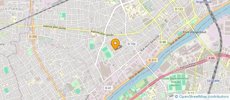 localisation de l'entreprise LEGRAND ET REVIGNY à ARGENTEUIL