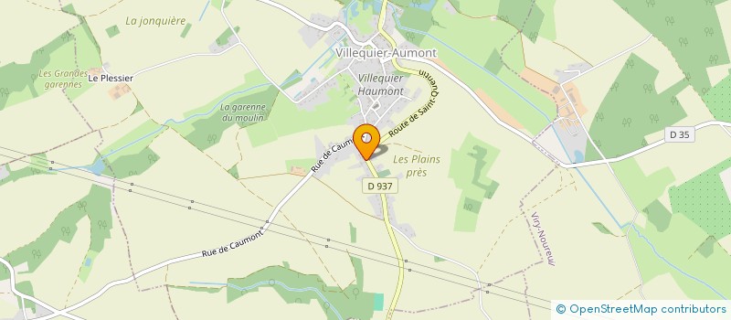 localisation de l'entreprise LEGRAND FONCIERE  VILLEQUIER-AUMONT