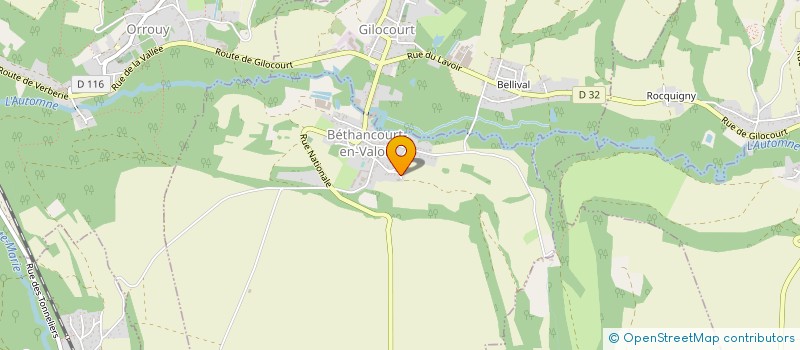 localisation de l'entreprise LEGRAND FREDERIC  BETHANCOURT-EN-VALOIS