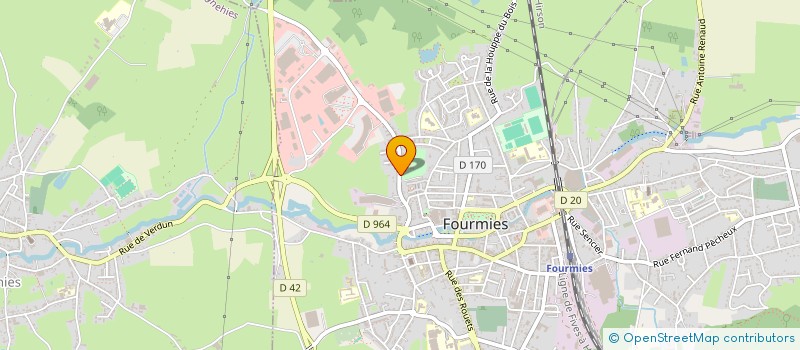 localisation de l'entreprise LEGRAND - LA MARLIERE  FOURMIES