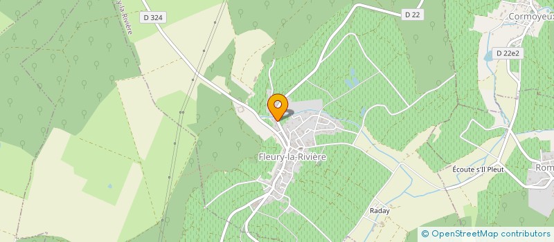 localisation de l'entreprise LEGRAND-LATOUR  FLEURY-LA-RIVIERE