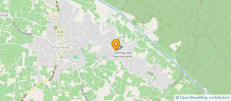 localisation de l'entreprise LEGRAND LIONEL FORM  POURRIERES