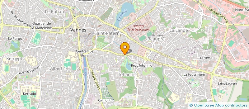 localisation de l'entreprise LEGRAND MAITRISE D'OEUVRE à VANNES