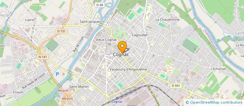 localisation de l'entreprise LEGRAND MATHE à COGNAC