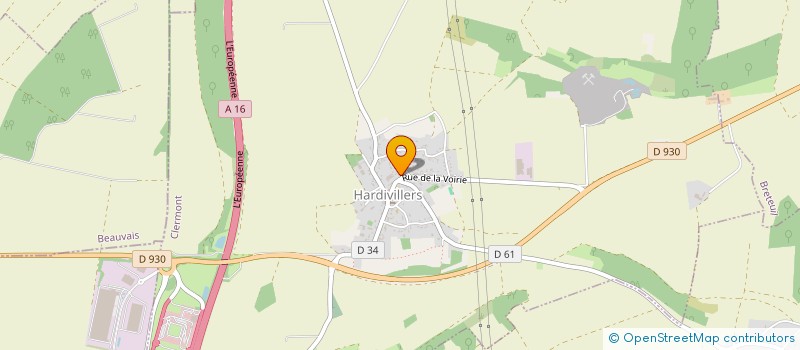 localisation de l'entreprise LEGRAND MDB  HARDIVILLERS