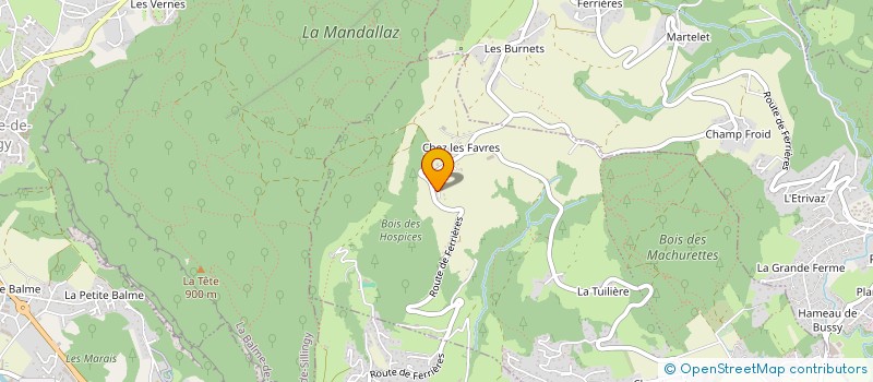 localisation de l'entreprise LEGRAND NATHALY  EPAGNY METZ-TESSY