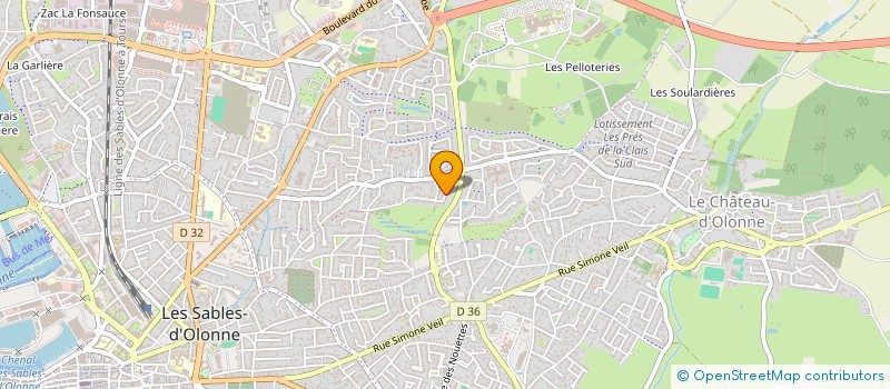 localisation de l'entreprise LEGRAND OLONNE à LES SABLES D'OLONNE