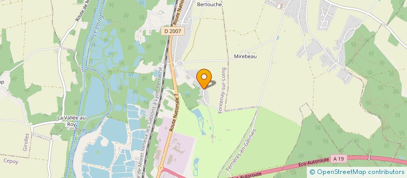 localisation de l'entreprise LEGRAND PROJETS à FONTENAY-SUR-LOING
