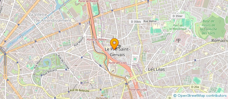 localisation de l'entreprise LEGRAND STUDIO à LE PRE-SAINT-GERVAIS