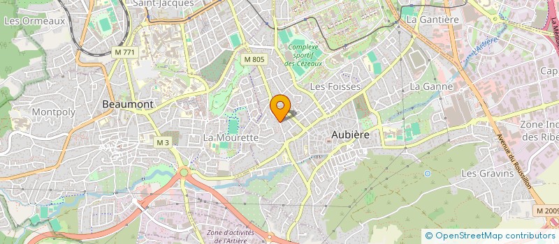 localisation de l'entreprise LEGRAND THIERRY  AUBIERE