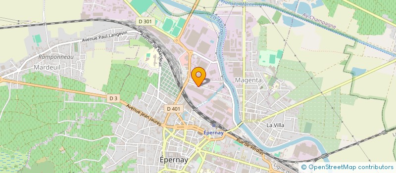 localisation de l'entreprise LEGRAS INDUSTRIES à EPERNAY