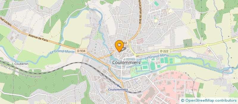 localisation de l'entreprise LEGRAVEREND ET ASSOCIES à COULOMMIERS