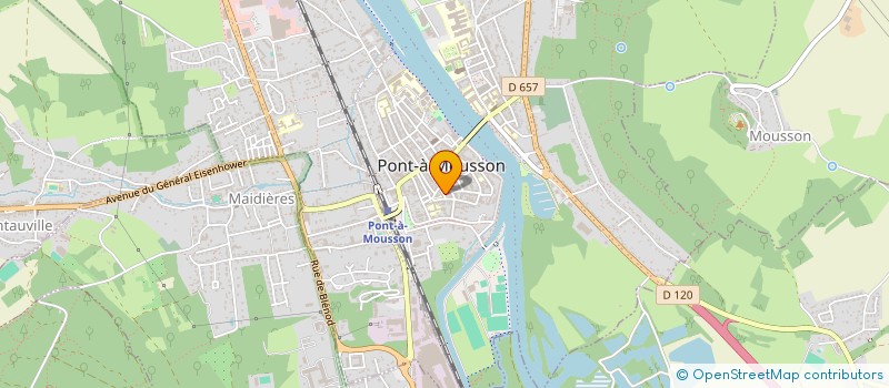 localisation de l'entreprise LEGREGORE  PONT-A-MOUSSON