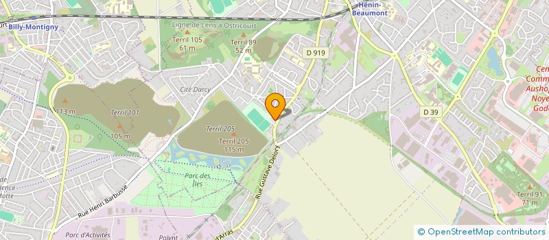 localisation de l'entreprise LEGROS à HENIN-BEAUMONT