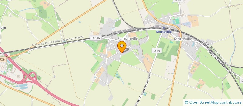 localisation de l'entreprise LEGROS ET COMPAGNIE  FLAMANVILLE