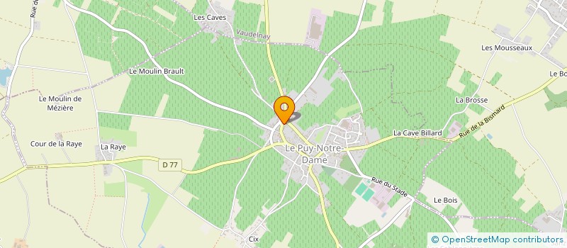 localisation de l'entreprise LEGROS STEVENSON-GOLDSMITH  LE PUY-NOTRE-DAME