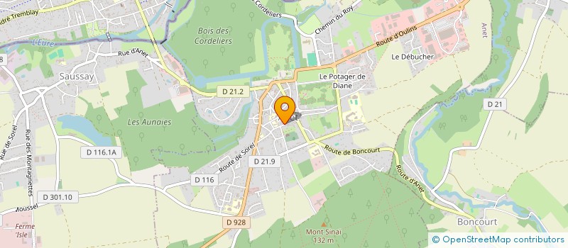 localisation de l'entreprise LEGS & PATRIMOINE OUEST IMMOBILIER DIT LPO IMMOBILIER à ANET
