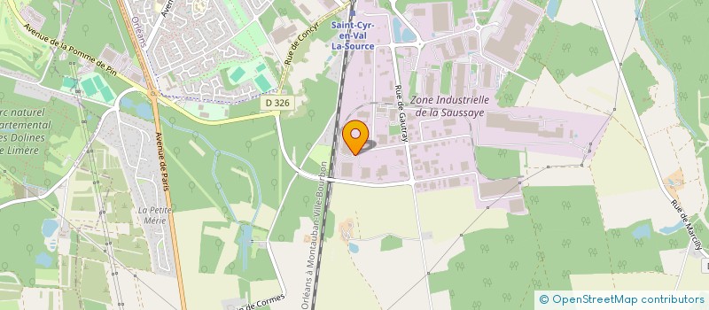 localisation de l'entreprise LEGUAY EMBALLAGES à SAINT-CYR-EN-VAL