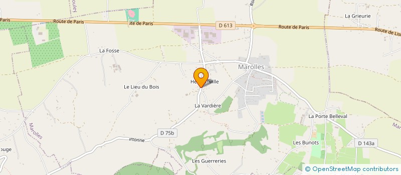 localisation de l'entreprise LEGUEN ELECTRICITE à MAROLLES