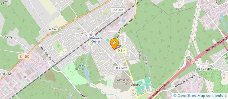 localisation de l'entreprise LEGUEN ELECTRICITE GENERALE EURL  CESTAS