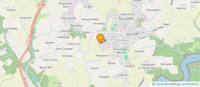 localisation de l'entreprise LEGUMAJ KERGWENN  PLOMELIN