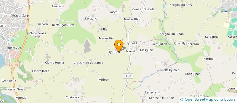 localisation de l'entreprise LEGUMERIE DU LEON  BOURG-BLANC