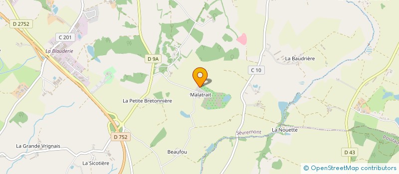 localisation de l'entreprise LEGUMES BIO DU BOCAGE à SEVREMONT
