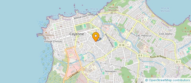 localisation de l'entreprise LEGUMES TROPICAL  CAYENNE