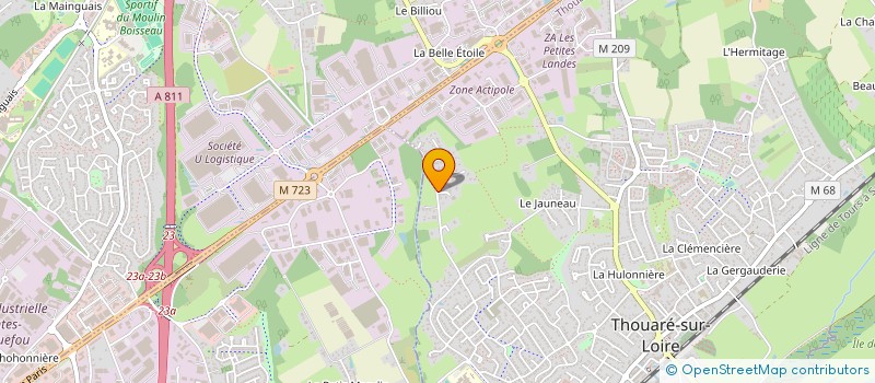 localisation de l'entreprise LEGUMIERE DU PLANTIS  THOUARE-SUR-LOIRE