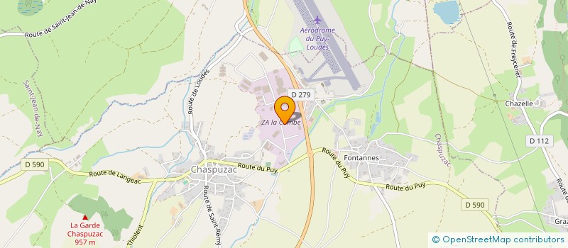 localisation de l'entreprise LEGUPUY à CHASPUZAC
