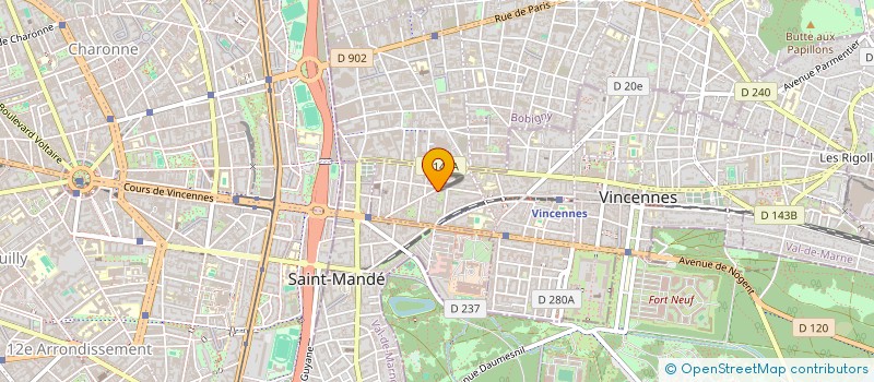 localisation de l'entreprise LEGY à VINCENNES