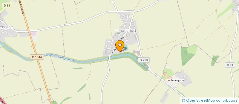 localisation de l'entreprise LEHAUCOURT PETANQUE  LEHAUCOURT
