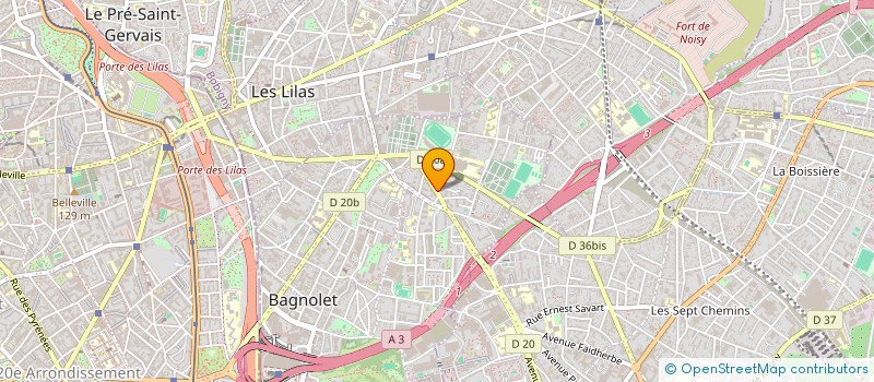 localisation de l'entreprise LEHEM AMEVORAH à BAGNOLET
