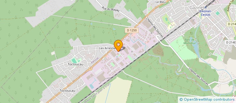 localisation de l'entreprise LEHENA PROMOTION PAYS DE L'ADOUR  CESTAS