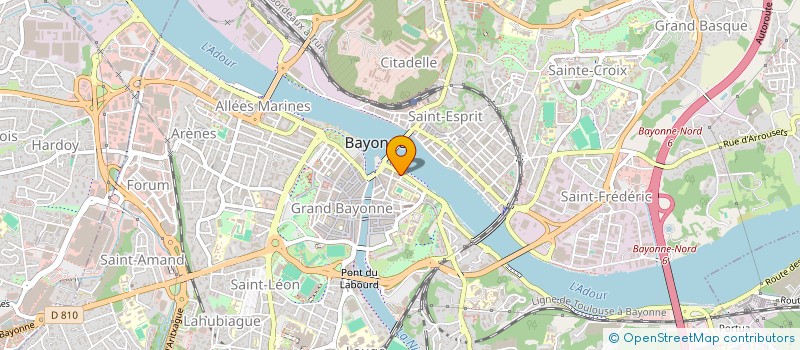 localisation de l'entreprise LEHENAK à BAYONNE