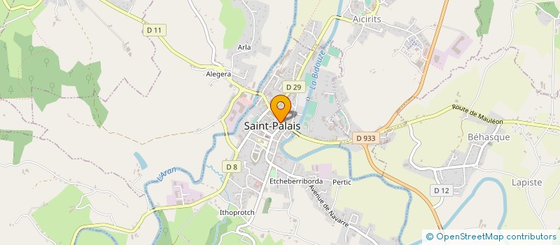 localisation de l'entreprise LEHENBERRI  AMENDEUIX-ONEIX