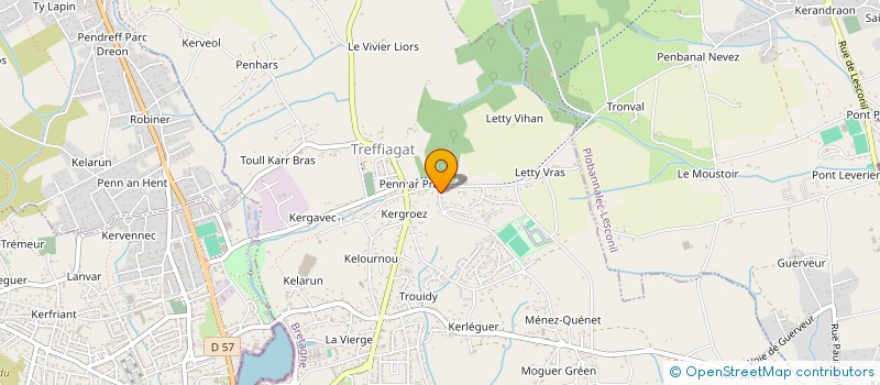 localisation de l'entreprise LEHMANN LES OLIVES  TREFFIAGAT