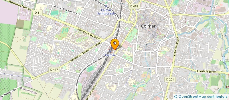 localisation de l'entreprise LEHN JL & WALTRIGNY E  COLMAR